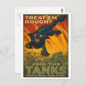 Leckerei "em Rough - Join the Tanks Postkarte (Vorne/Hinten)