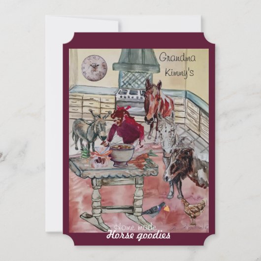 Leckerei Feiertagskarte (Vorderseite)