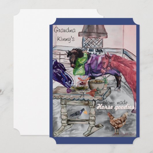 Leckerei Feiertagskarte (Vorne/Hinten)