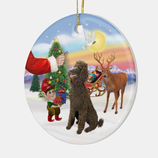 Leckerei für ein Schokoladenstopfe Keramik Ornament (Links)