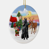 Leckerei für einen belgischen Schäferhund Keramik Ornament (Rechts)