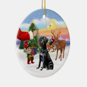 Leckerei für einen Black Labrador Retriever Keramik Ornament (Rechts)