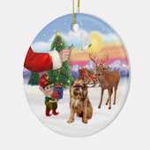 Leckerei für einen Brüsseler Griffon Keramikornament (Links)