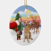 Leckerei für einen Golden Retriever (K) Keramikornament (Rechts)