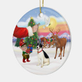 Leckerei für einen Rat Terrier Keramikornament (Links)