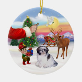 Leckerei für einen Shih Tzu (A) Keramik Ornament