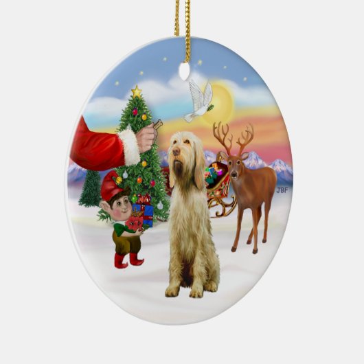 Leckerei für einen Spinone Italiano Keramikornament (Rechts)