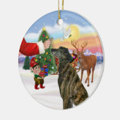 Leckerei für einen Windhund Keramik Ornament (Links)