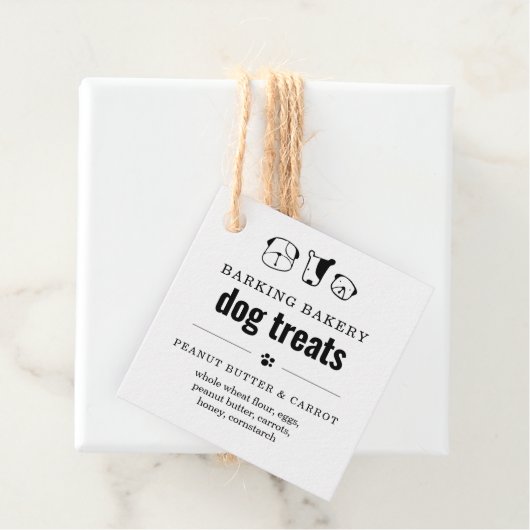 Leckerei für hausgemachte Dog Bakery Geschenkanhänger (Beispiel)