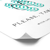 Leckerei für Ihre tanzenden Füße Flip Flops Hochze Poster (Ecke)