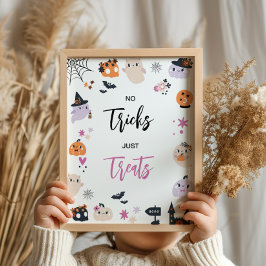 Leckerei Halloween Geburtstagsparty-Zeichen Poster