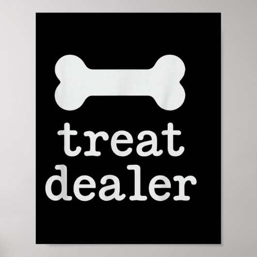Leckerei Händlerangebot mit grafischer Paw-Grafik Poster (Vorne)