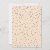 Leckerei Kid Chocolate Lollipop Sweet Second Birth Einladung (Rückseite)