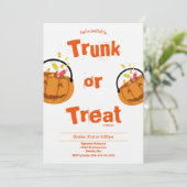 Leckerei Kid's Halloween-Einladung Einladung (Stehend Vorderseite)