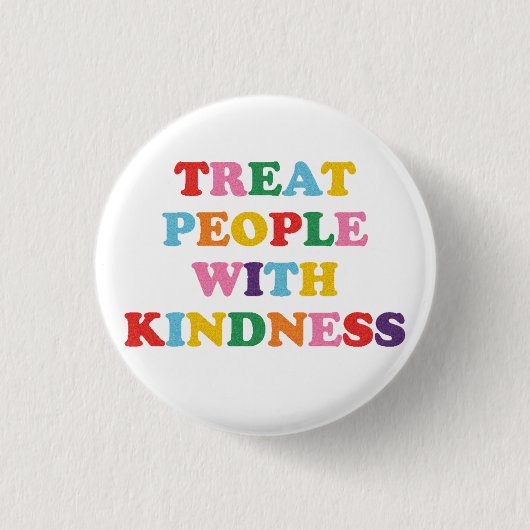 Leckerei Menschen mit Freundlichkeit Button (Vorderseite)