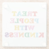 Leckerei Menschen mit Freundlichkeit Glasuntersetzer (Rückseite)