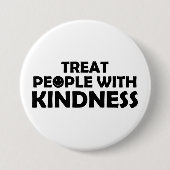 Leckerei Menschen mit Freundlichkeit lächeln Button (Vorderseite)