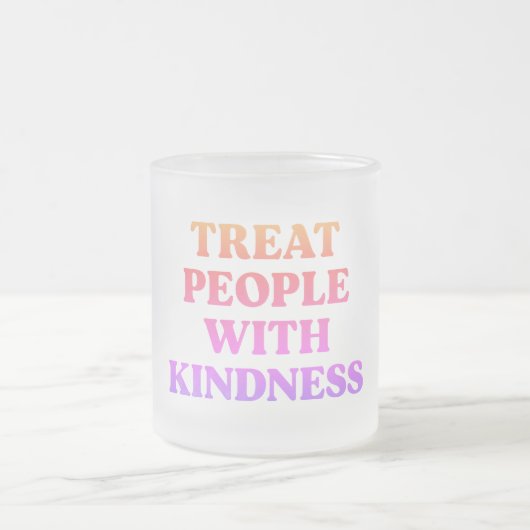 Leckerei Menschen mit Freundlichkeit Mattglastasse (Mittel)