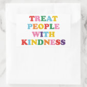 Leckerei Menschen mit Freundlichkeit Rechteckiger Aufkleber (Tasche)