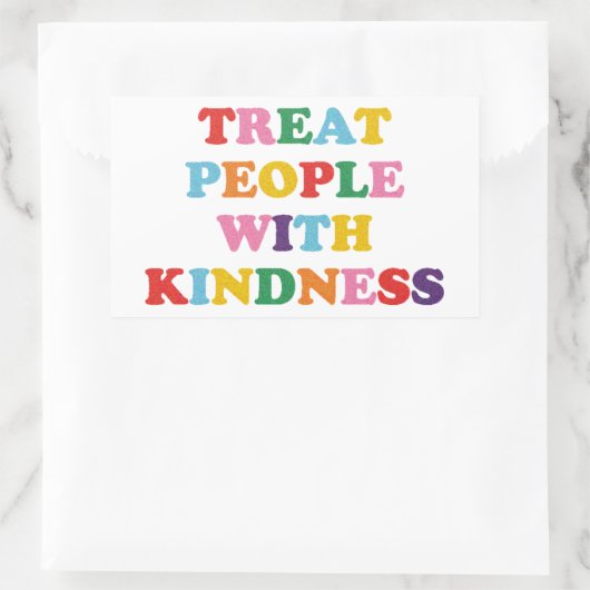 Leckerei Menschen mit Freundlichkeit Rechteckiger Aufkleber (Tasche)