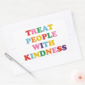 Leckerei Menschen mit Freundlichkeit Rechteckiger Aufkleber (Umschlag)