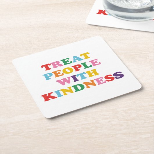 Leckerei Menschen mit Freundlichkeit Rechteckiger Pappuntersetzer (angewinkelt)