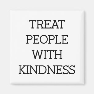 Leckerei Menschen mit Freundlichkeit - Schwarze Ty Magnet