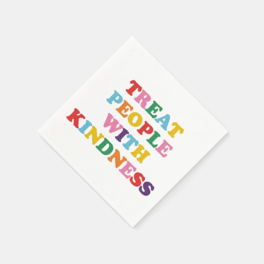 Leckerei Menschen mit Freundlichkeit Serviette (Ecke)