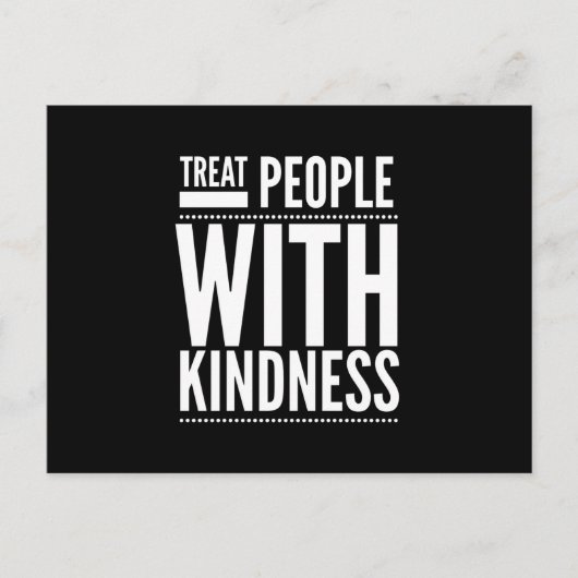Leckerei Menschen mit Freundlichkeit sind nett Postkarte (Vorderseite)