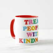 Leckerei Menschen mit Freundlichkeit Tasse (Vorderseite Links)