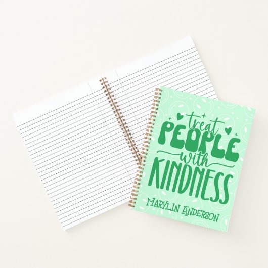 LECKEREI MENSCHEN MIT KINDNESS RETRO GROOVY CUSTOM NOTIZBLOCK (Innenseite)