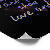 Leckerei mit Liebe und Achtung Poster (Ecke)