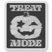 Leckerei Mode Glitchy Pumpkin Aufkleber (Vorderseite)