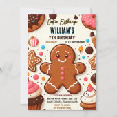 Leckerei niedliche Süßigkeiten Cookie Exchange 1.  Einladung (Vorderseite)