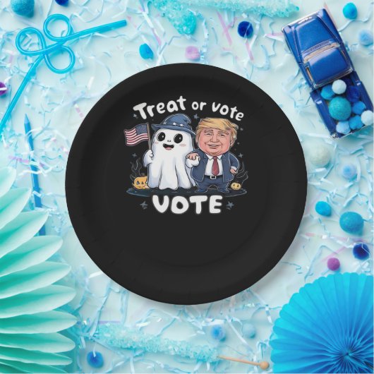 Leckerei oder Abstimmung, spöttischer Trumpkin, Ha Pappteller (Party)