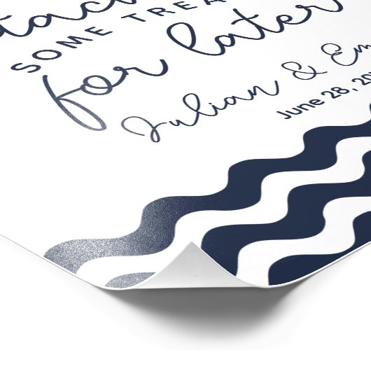 Leckerei Schild Süßigkeiten Bar Marine nautische (Ecke)