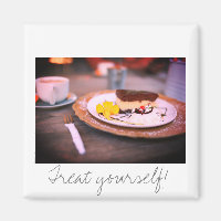 Leckerei selbst Kaffee-Käsekuchen-Magnet