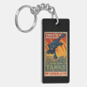 Leckerei sie rau - Schließen Sie sich den Tanks an Schlüsselanhänger (Vorderseite links)