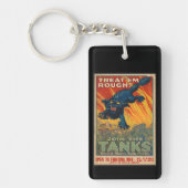 Leckerei sie rau - Schließen Sie sich den Tanks an Schlüsselanhänger (Vorderseite)