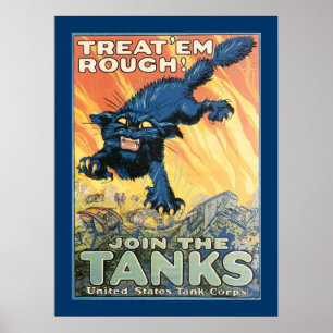 Leckerei sie rau - verbinden Sie die Behälter Poster