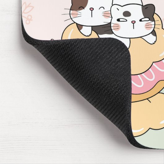 Leckerei Sie selbst Katzen Mousepad (Ecke)
