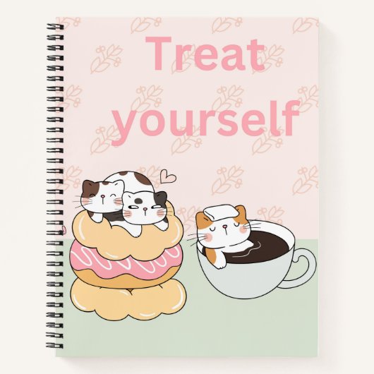 Leckerei Sie selbst Katzen Notizblock (Vorderseite)