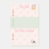 Leckerei Sie selbst Katzen Post-it Klebezettel (Vorderseite)