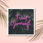 Leckerei Sie selbst Tropischer Neon Sign Wall Art Serviette