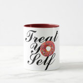 Leckerei Sie sich selber lustig Donuts Tasse Desig (Zentrum)