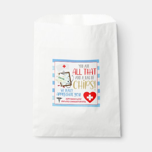 Leckerei-Taschen für Krankenpflege Chips Geschenktütchen (Vorderseite)