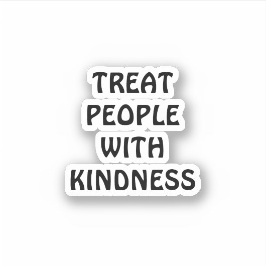 LECKEREI VON MENSCHEN MIT KINDNESS STICKER (Vorderseite)