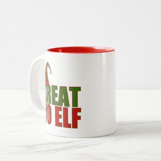 Leckerei Yo Elf | Funny Christmas Tasse (Vorderseite Links)