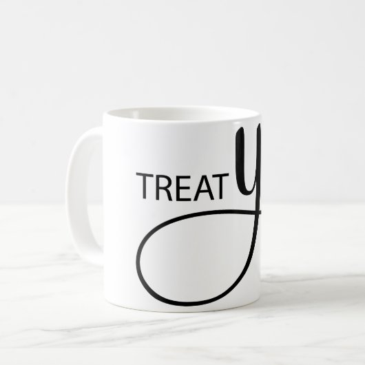 Leckerei Yo Selbst Kaffeetasse (Vorderseite Links)