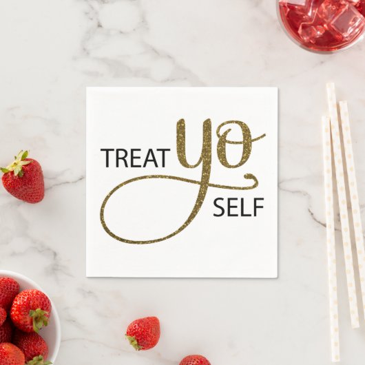 Leckerei Yo Self Gold Serviette (Beispiel)